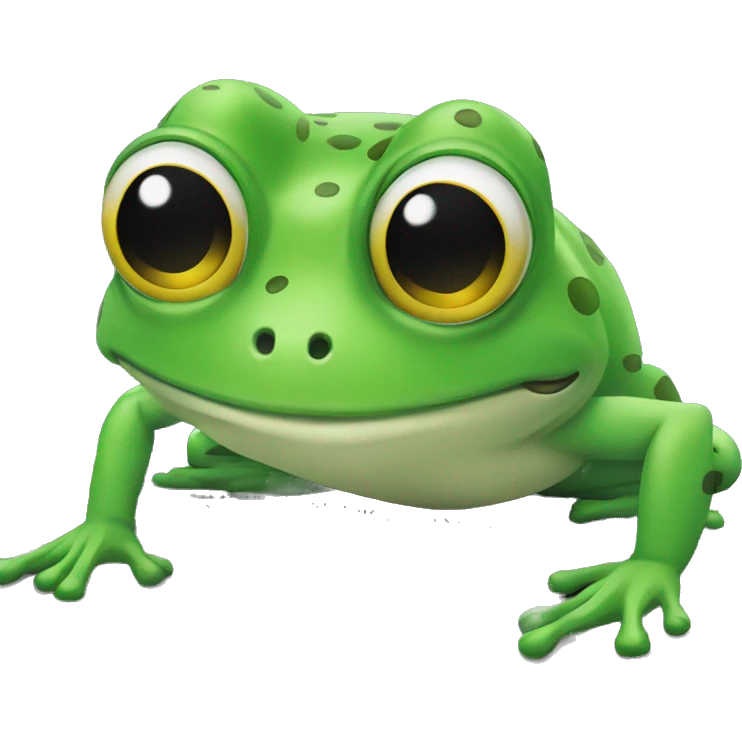 frog with labtop emoji