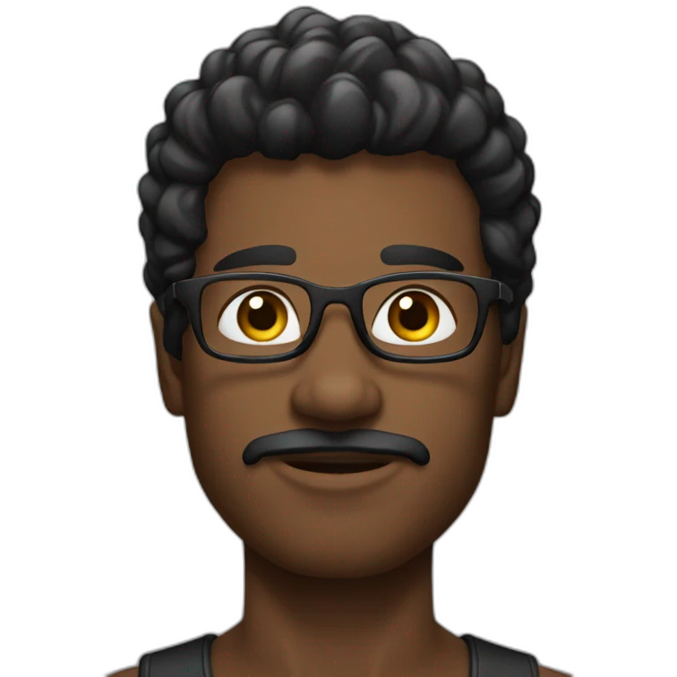 Black testosterone influencer emoji