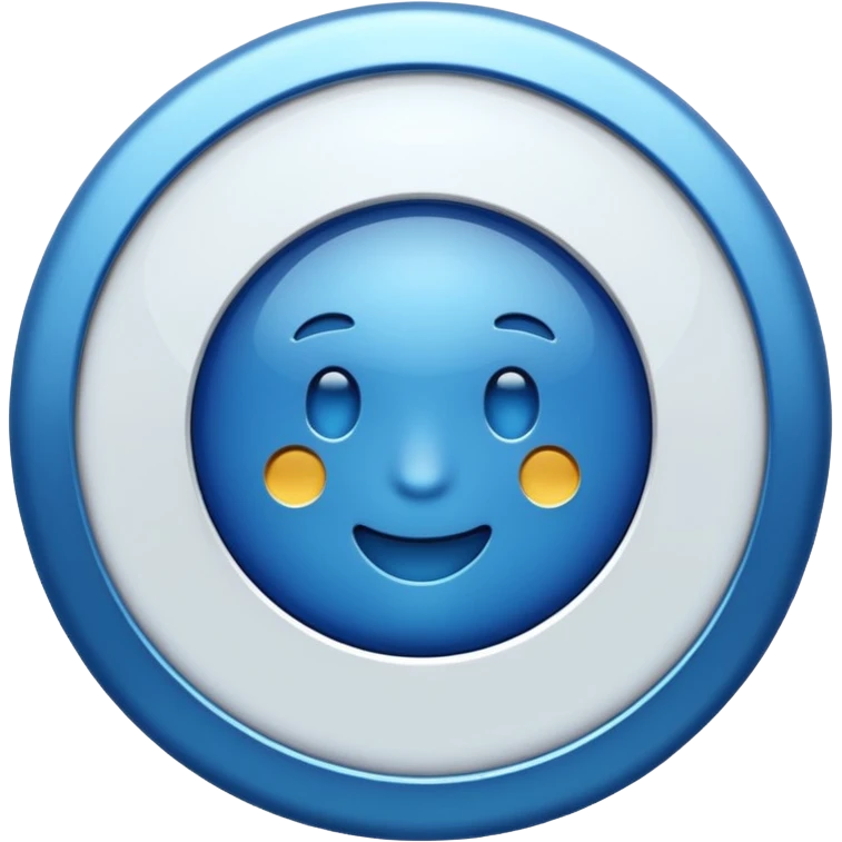 pin but blue not red emoji