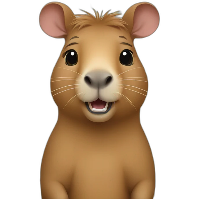 Petit capybara a cheval... emoji
