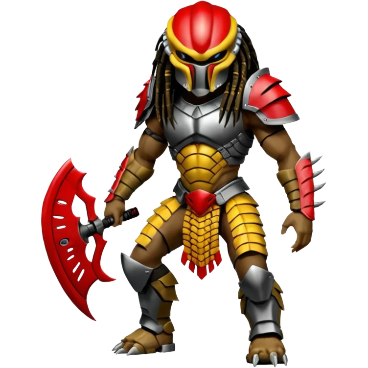 Predator from movie predator with armor emoji
