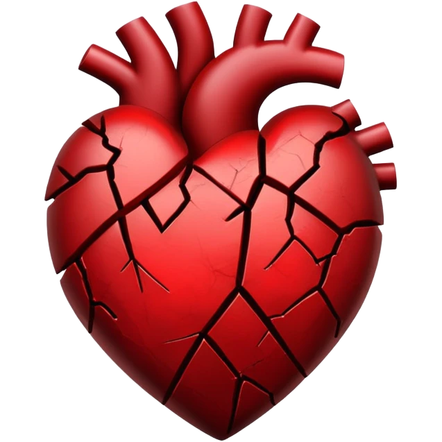 broken heart dark red emoji