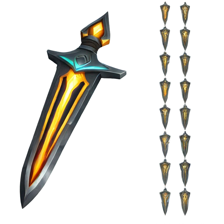 sci-fi-dagger-with ray-blade emoji