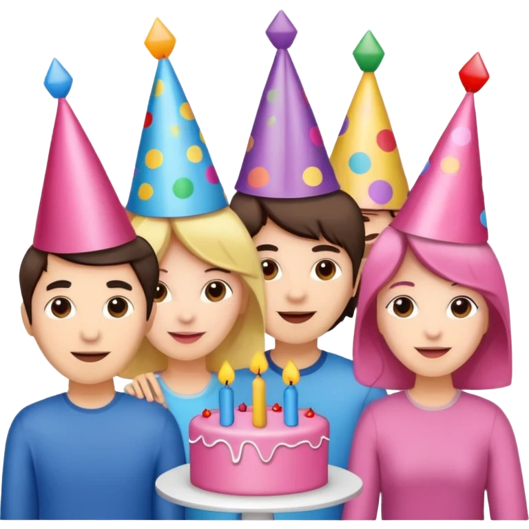Pink birthday party  emoji
