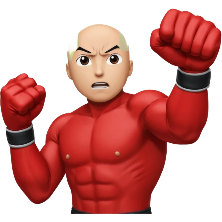 Saitama red hand punch emoji