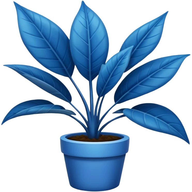 blue plant emoji
