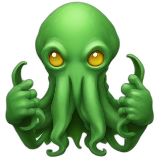 cthulhu with thumb up emoji
