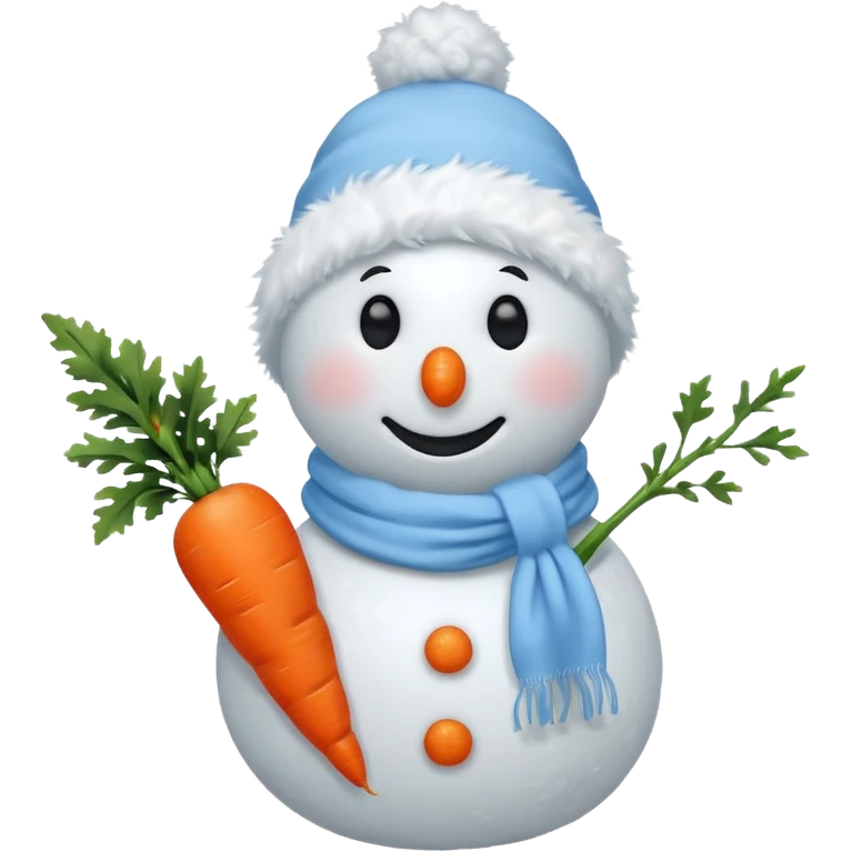 snowman with light blue scarf emoji