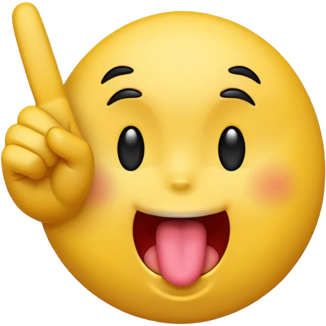 Emoji sticking it tounge out out and holding up the middle finger  emoji