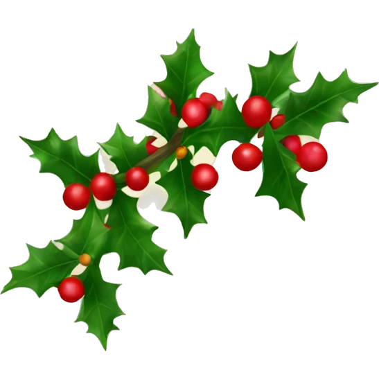 Bough of holly emoji