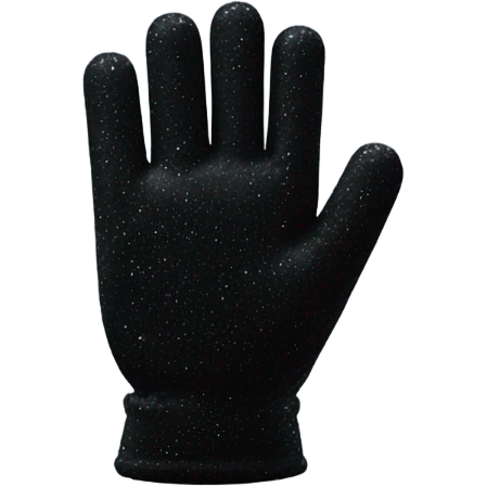 black sparkly gloves emoji