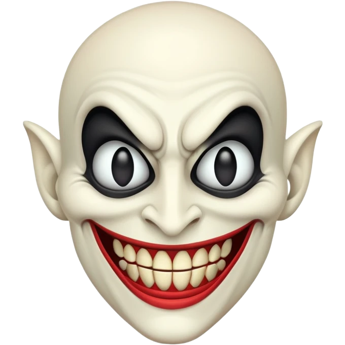 cartoon villain with exaggerated features emoji