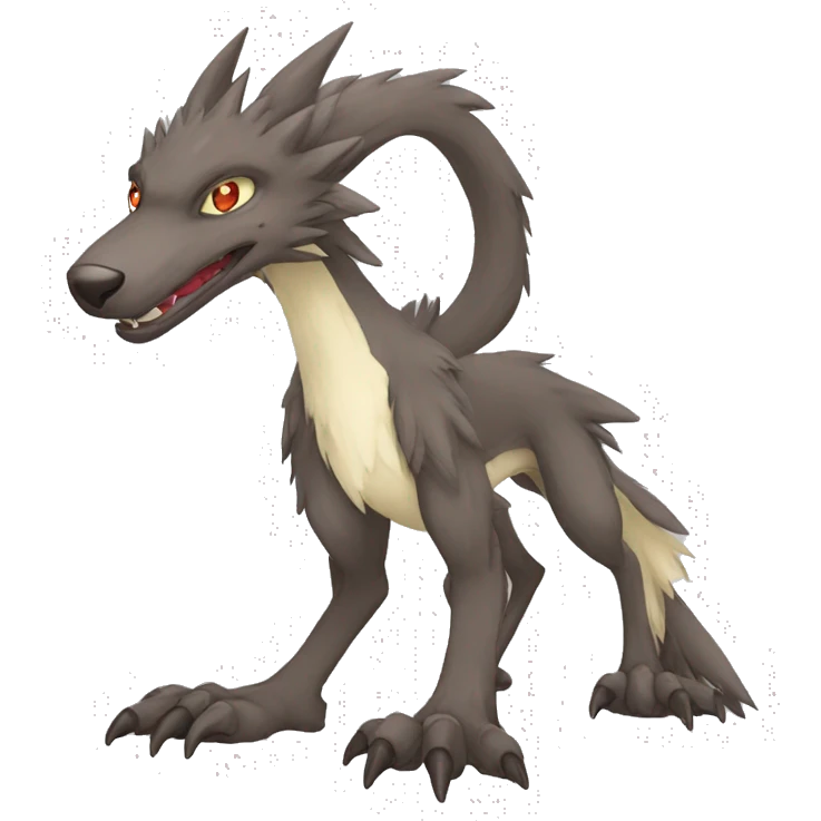 Lombax-Sergal-Quilana-Fakemon full body emoji