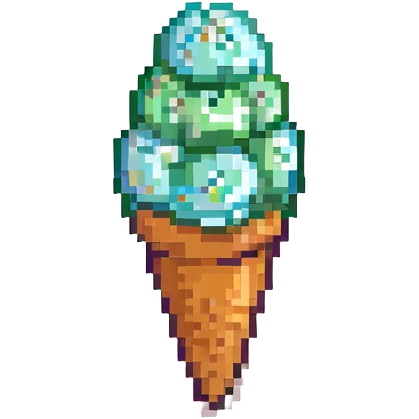 green ice cream emoji