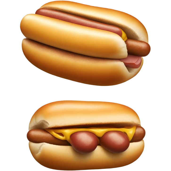Hot dog emoji