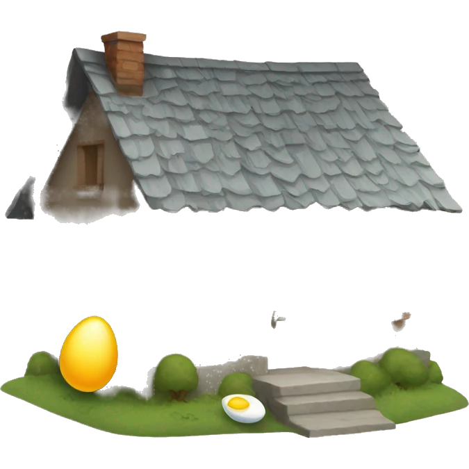 Egged house emoji