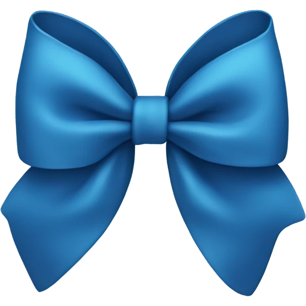 Blue bow emoji