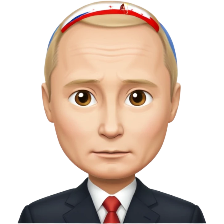 emoji with face of Putin, neutral expression emoji