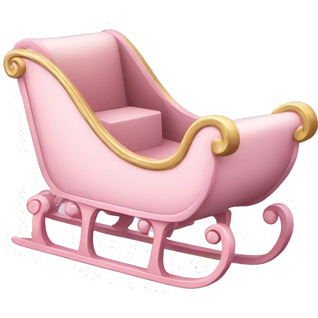 light pink sleigh emoji