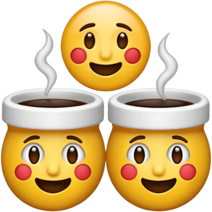 Crea un emogmji che piange con delle tazze sotto le lacrime emoji