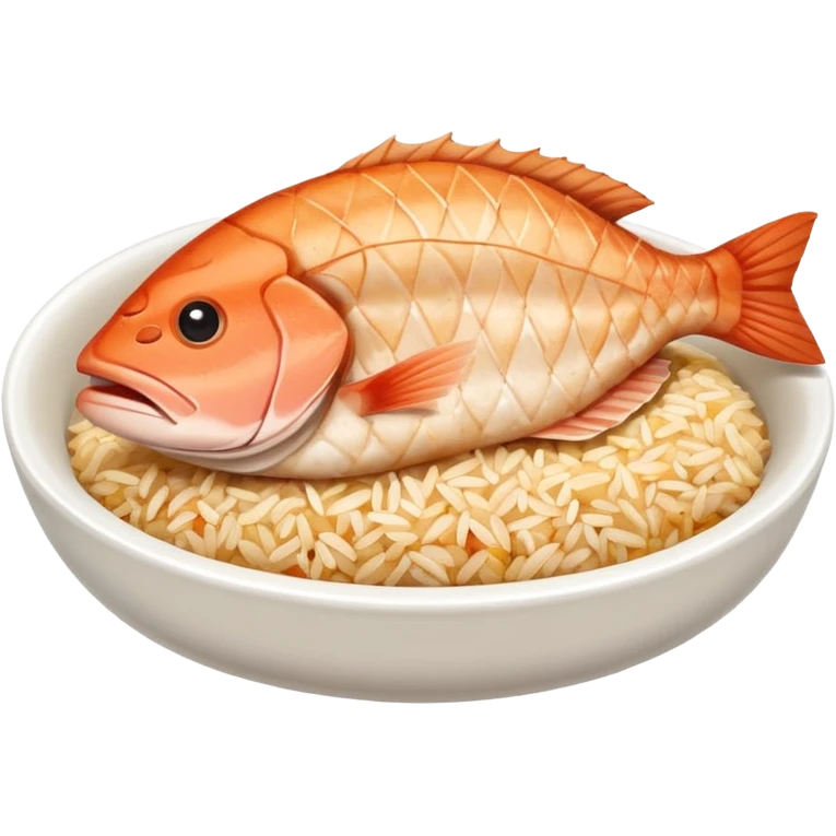 Rice and grouper fillet emoji