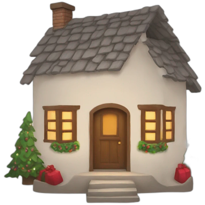 Casita de navidad emoji