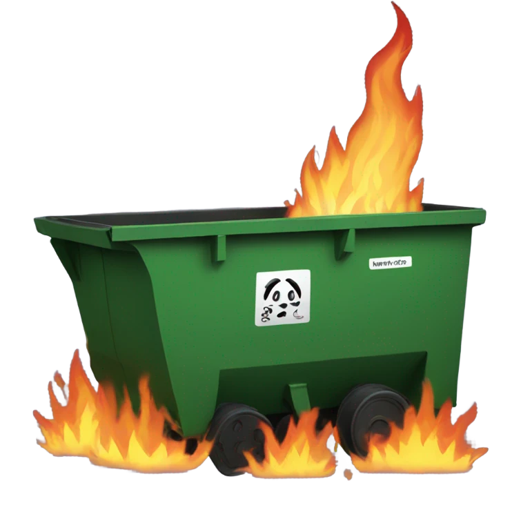 Dumpster fire  emoji