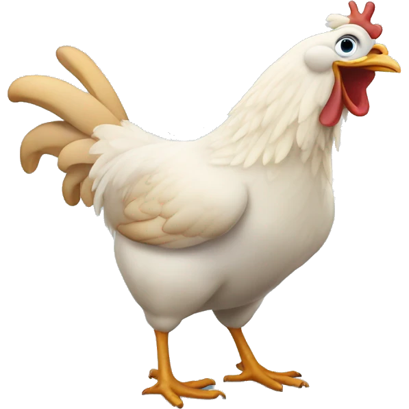 Excited frozen chicken  emoji