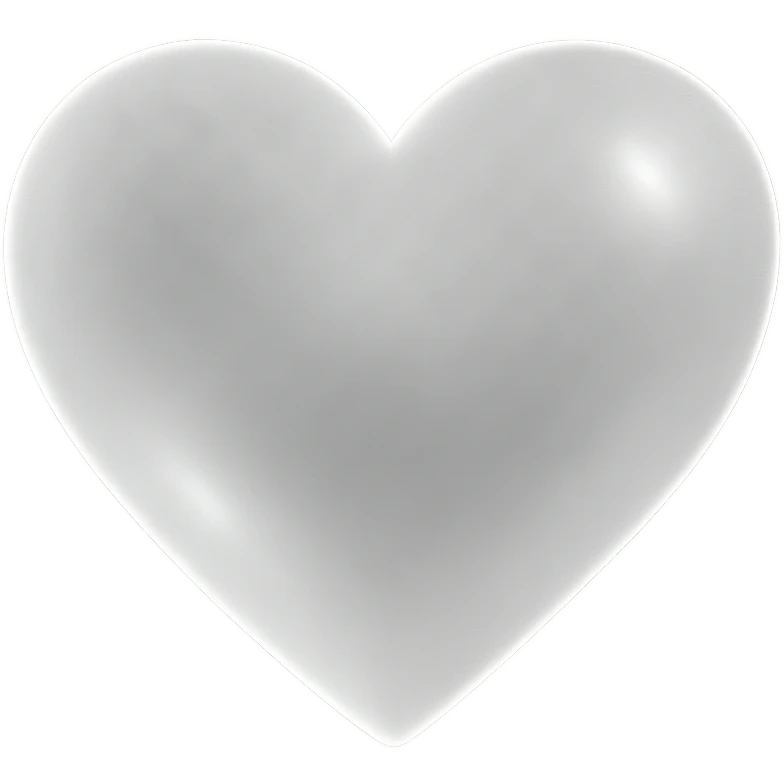 heart with a frosted glass effect emoji