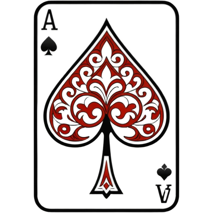 playing card ace of spades emoji