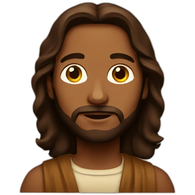 Brown jesus emoji