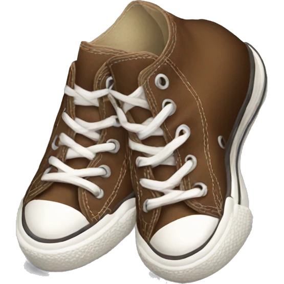 Brown converse shoes emoji