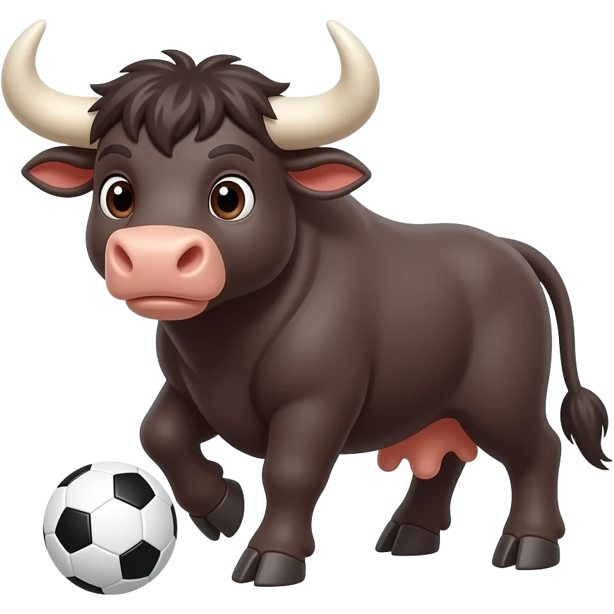 soccer bull play emoji
