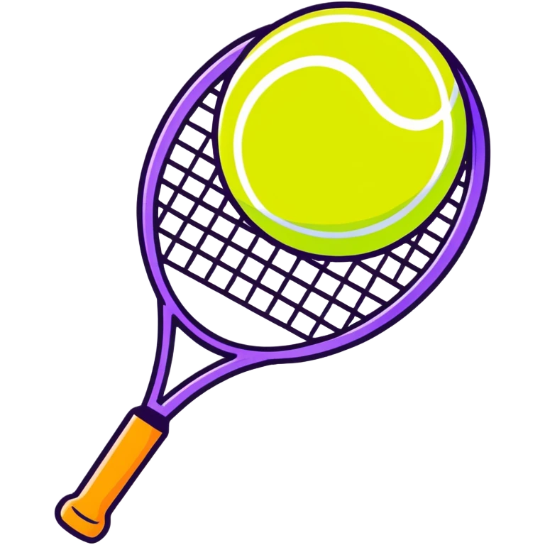 Tennis ball in Pride colors  emoji
