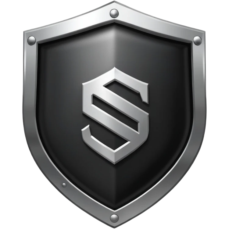 Shield logo with SCO letters in black and white emoji