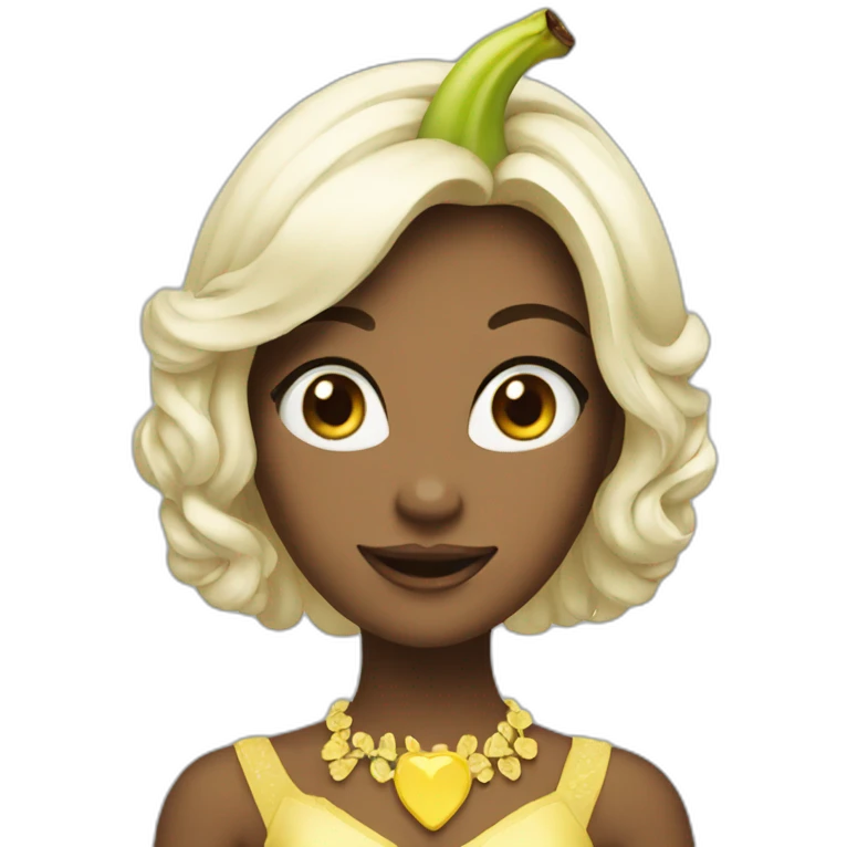 Banane princesse emoji