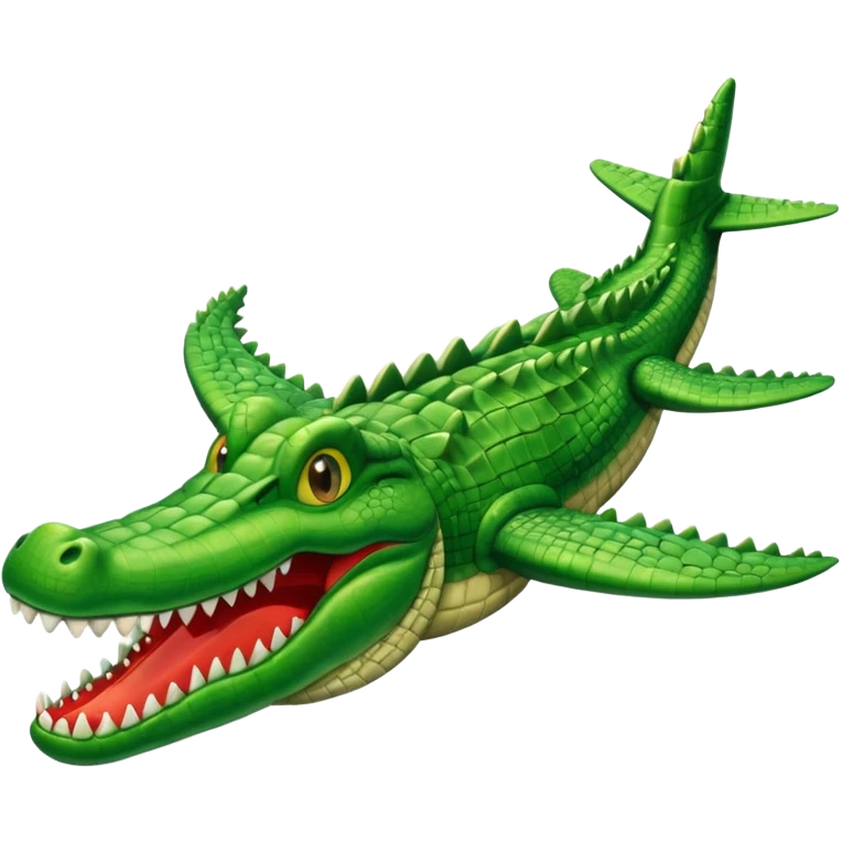 Un avión cocodrilo emoji