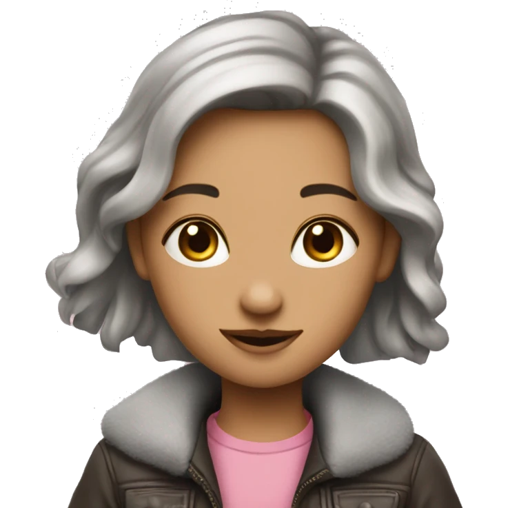 Девочка с розовыми волосами  emoji