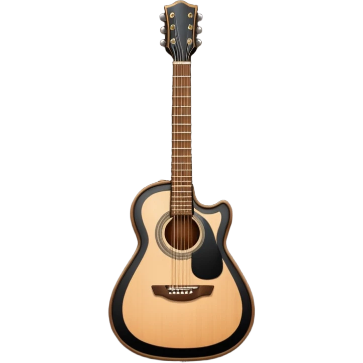 Black guitar emoji