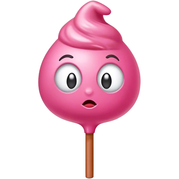 Pink tootsie pop emoji