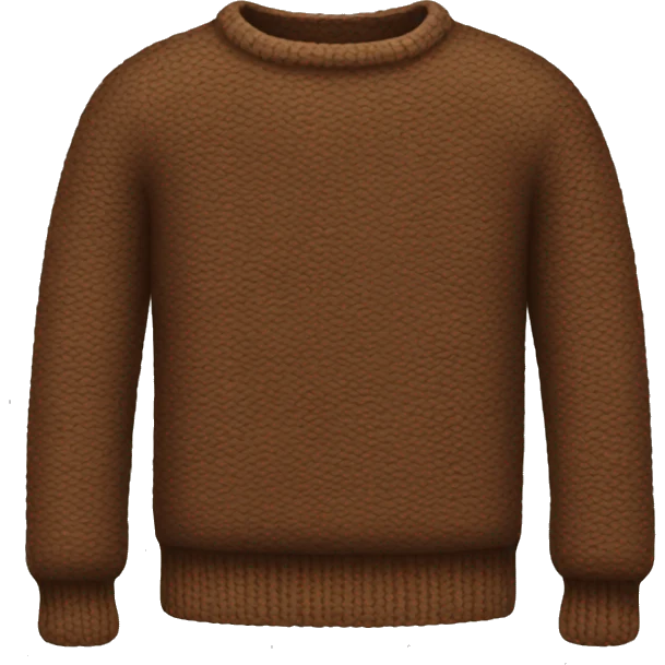 Brown sweater emoji