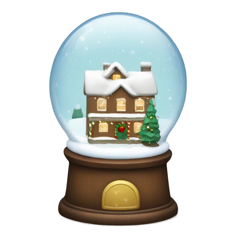 Christmas snowglobe emoji