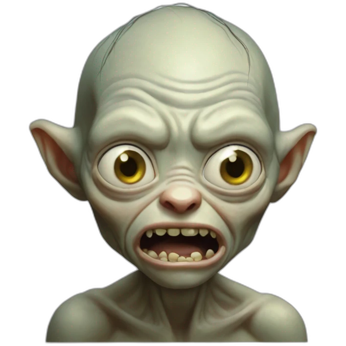 Gollum-pretending-to-cry emoji