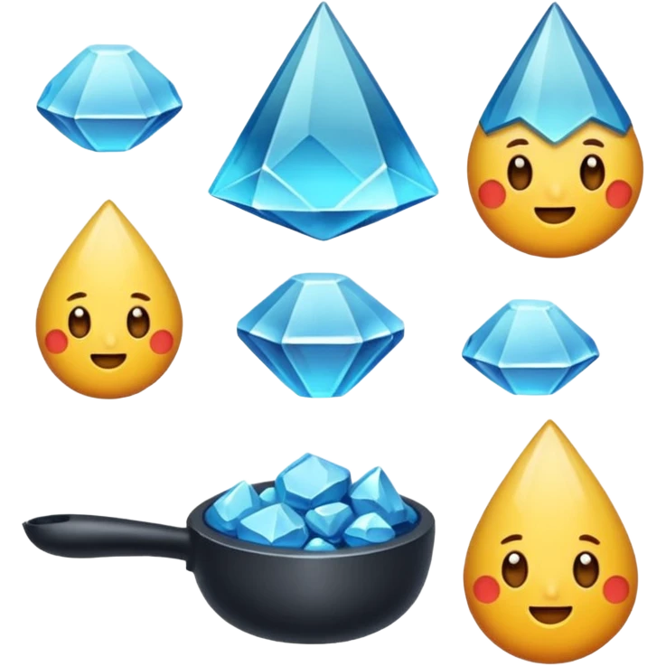 içi renkli minerallerle dolu maden arabası emoji