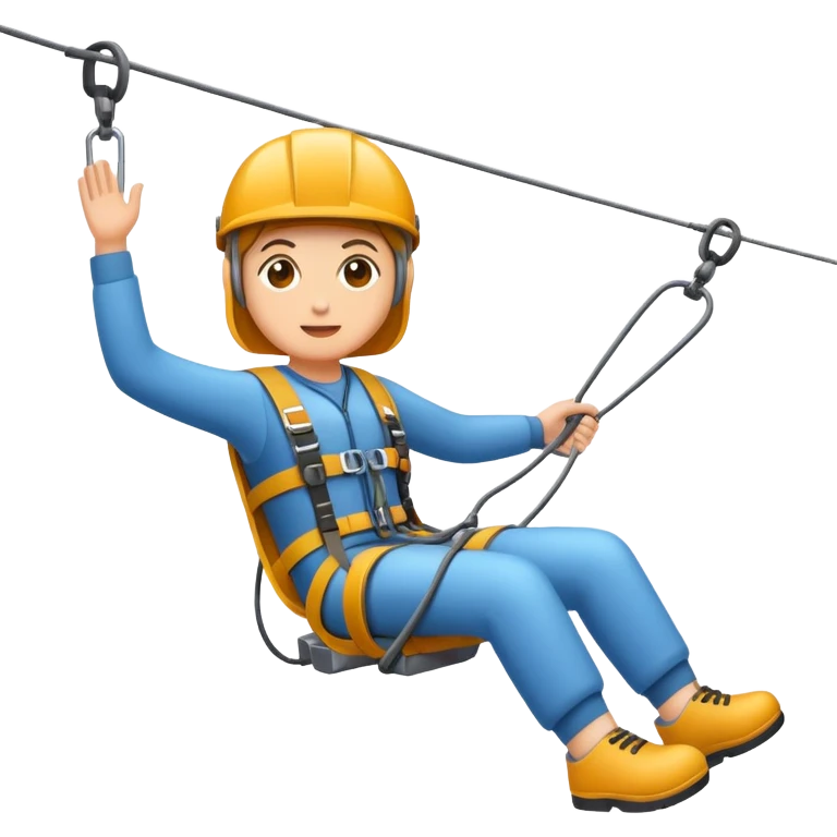 icon that represents zipline activity. emoji