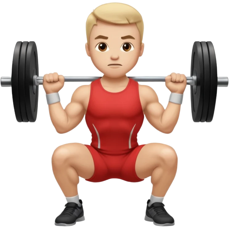 barbell squat emoji