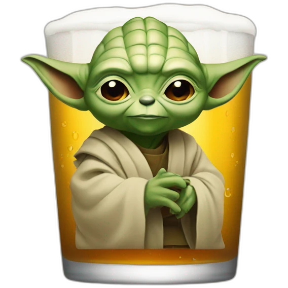Yoda beer emoji