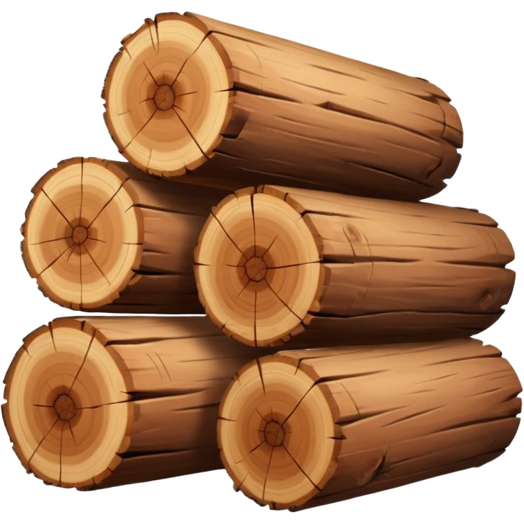 wooden logs emoji