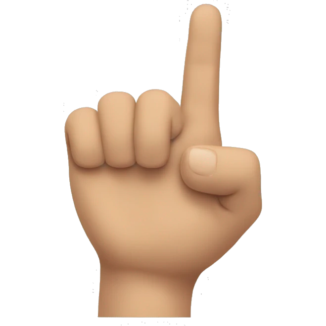 Hand Pointing emoji