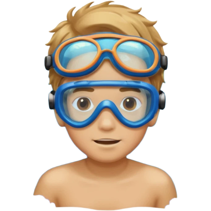 Underwater boy emoji